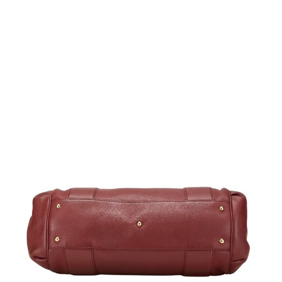GUCCI Red Leather Tote Bag - Picture 3 of 16